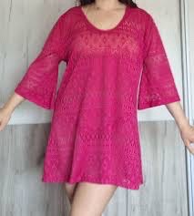 Robe plage rose T.46-50