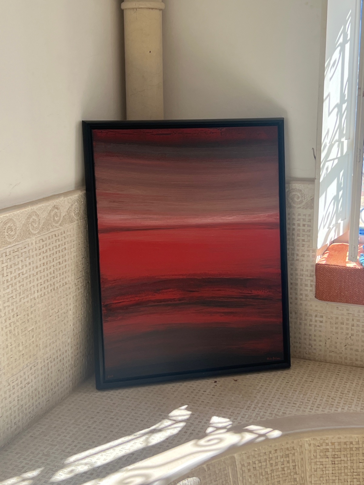 Grand tableau couleurs chaudes