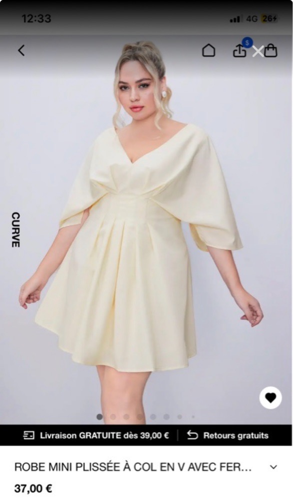 Robe creme 50