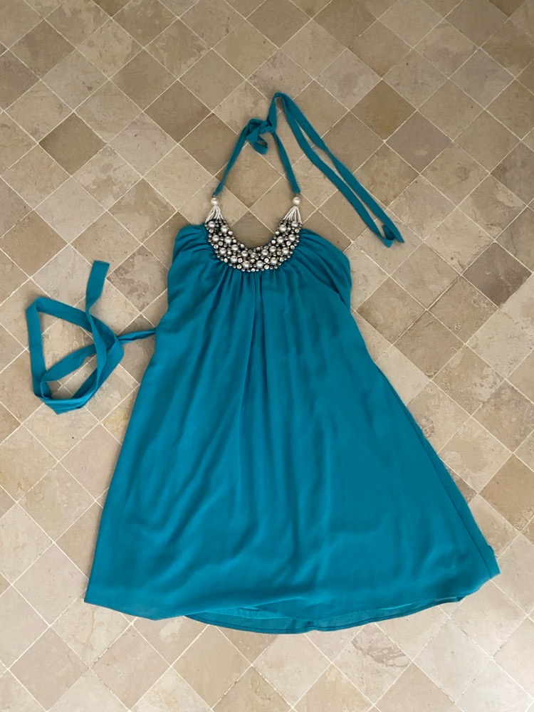 Robe turquoise