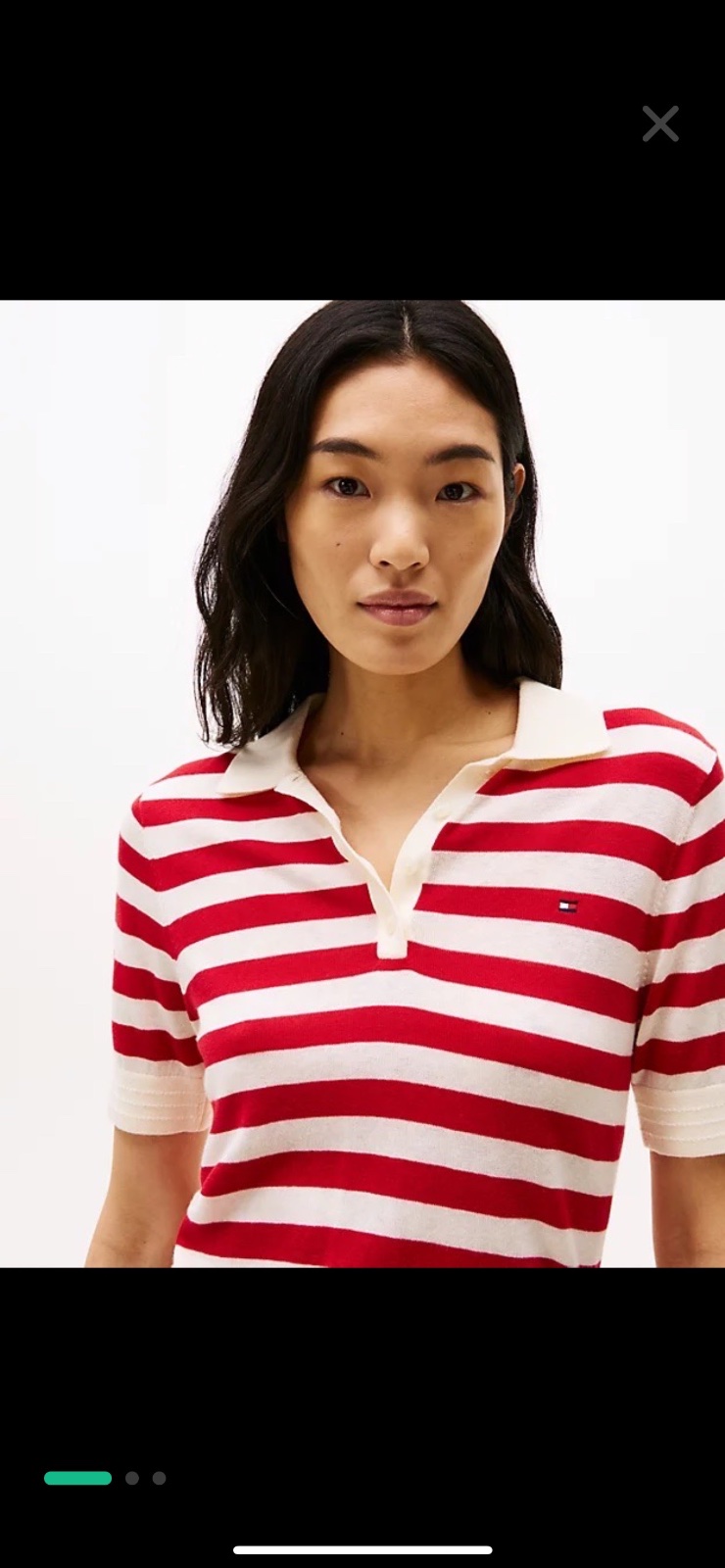 Polo Tommy rayé T.M/L