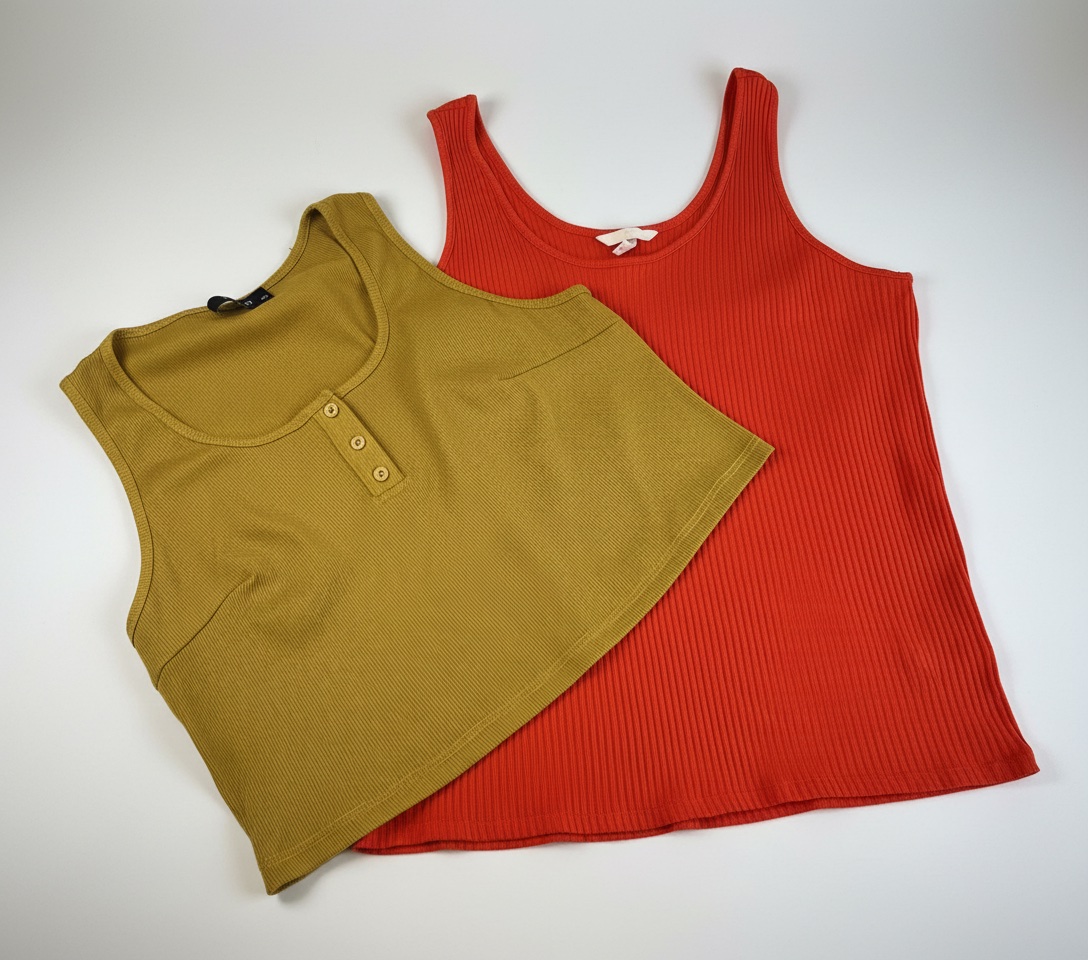Lots basiques orange vert T.44-48