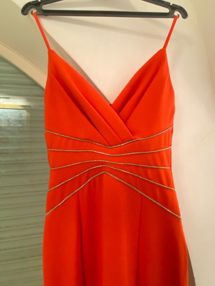 Robe soirée orange 
