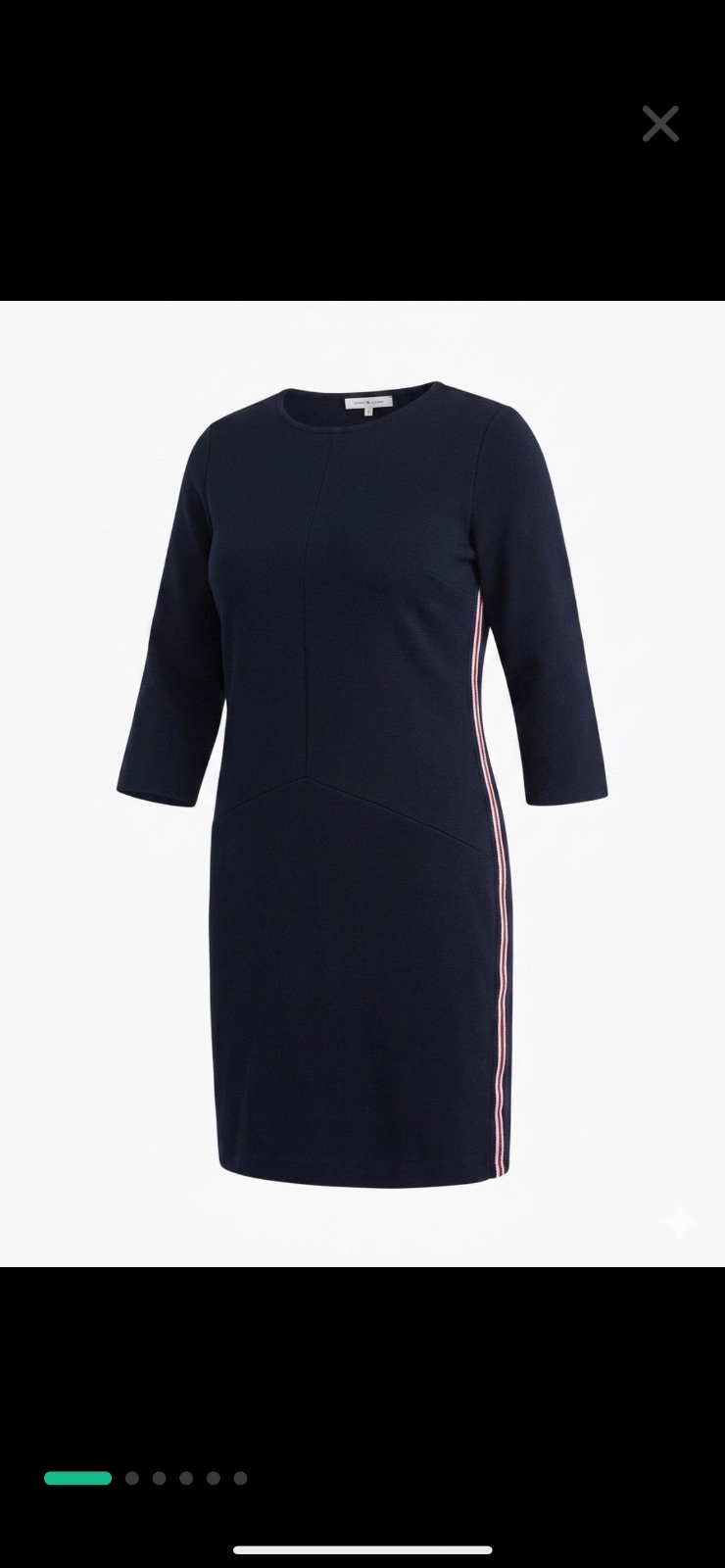 Robe bleu marine neuve sport chic T.40