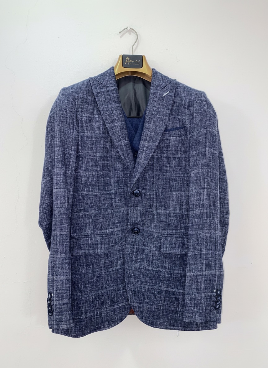 Costume Homme 3 Pièces Heni Collection – Taille 46 – État Comme Neuf