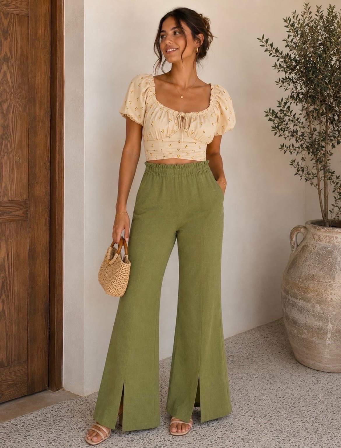 Pantalon neuf avec etiquette+top gratuit 