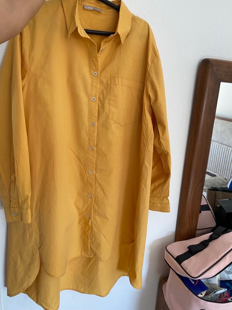 Robe chemise ample 100% cotton