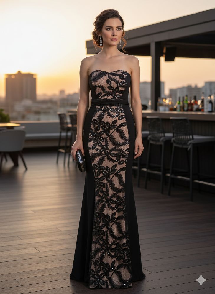 Robe soirée taille s