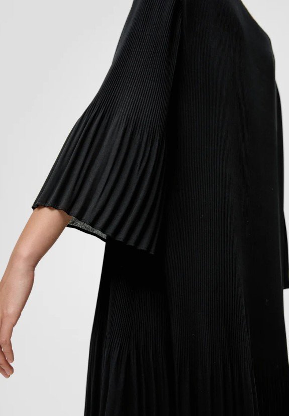 Mini-Robe en mousseline plissée avec doublure de Zara