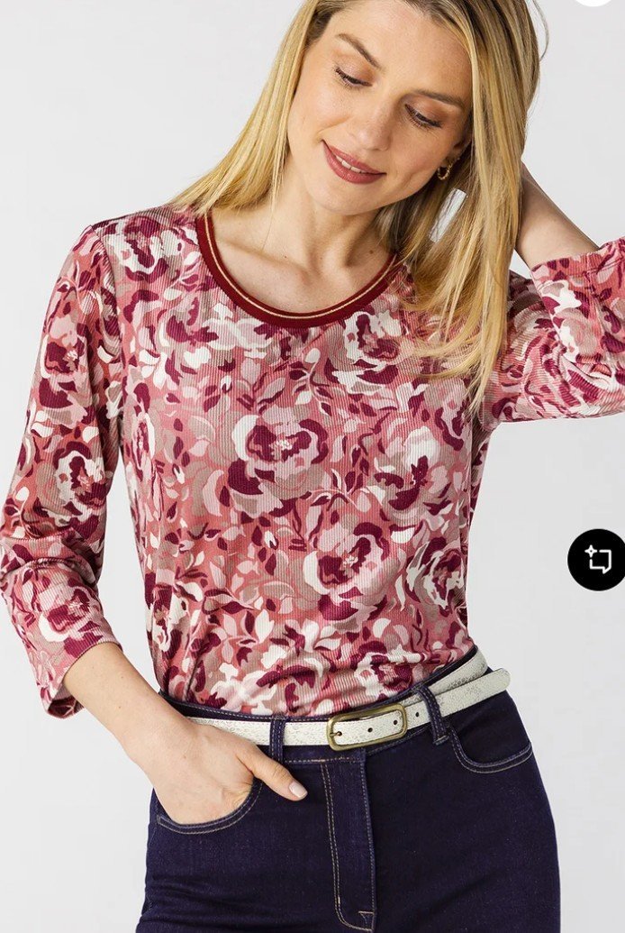 Pull en velours côtelé de la marque DAMART 