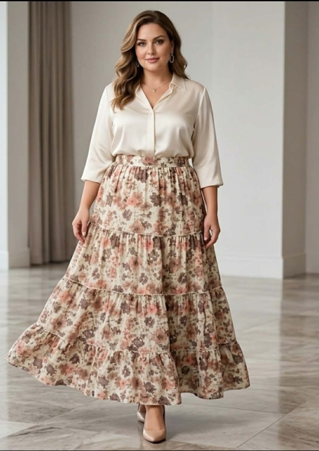Jupe kamraya fleurie