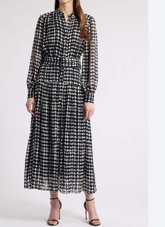 Robe fluide imprimée lune