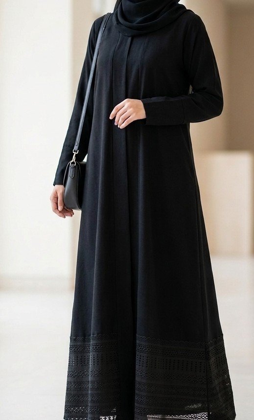 Abaya avec dentelles 