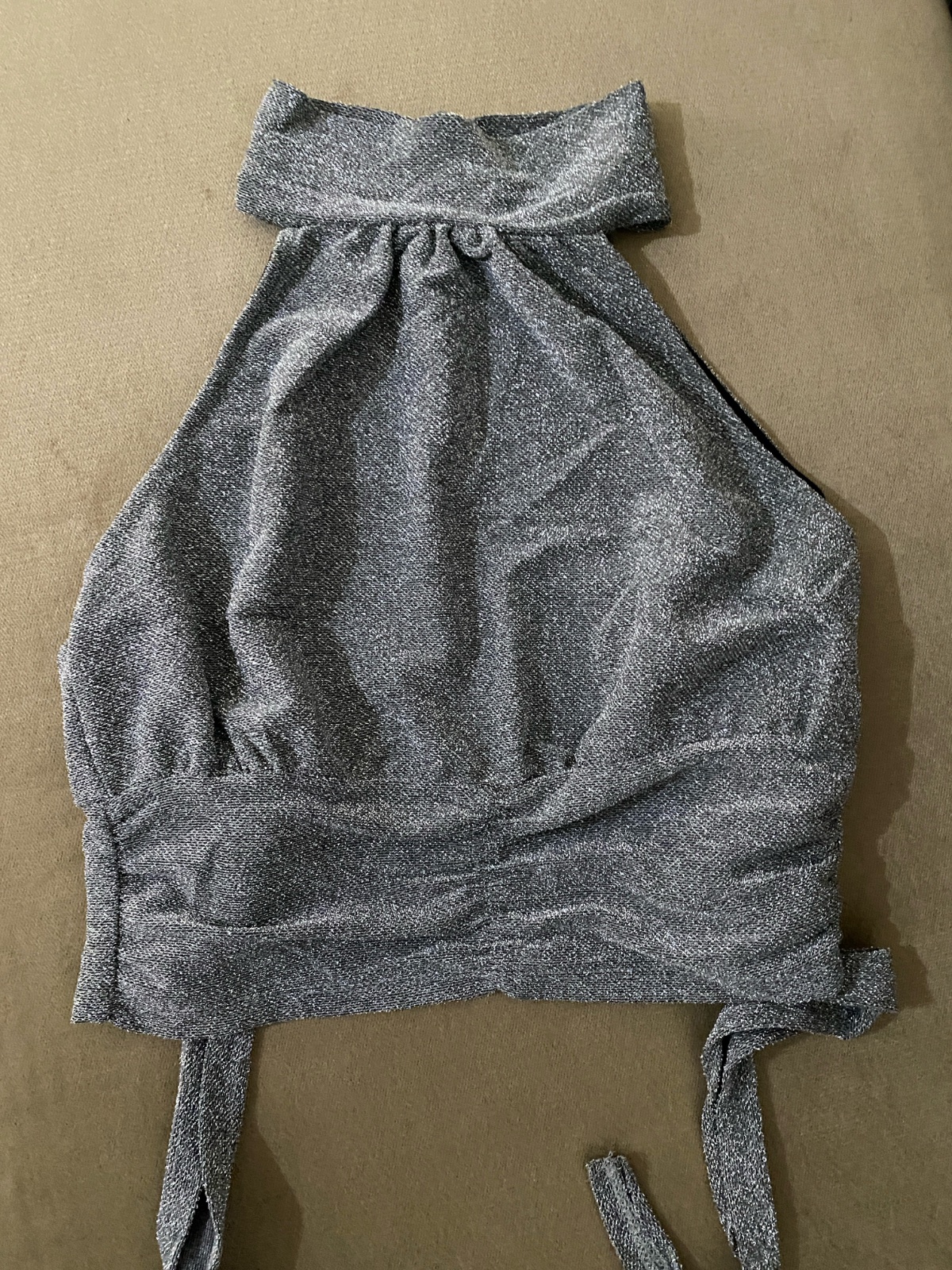 Cope top en gris dos nus taille S 