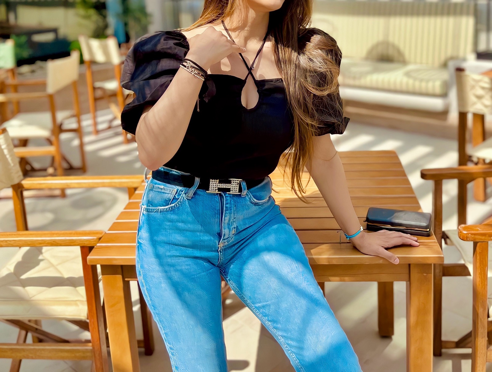 Body Zara avec les manches bouffantes taille S/M