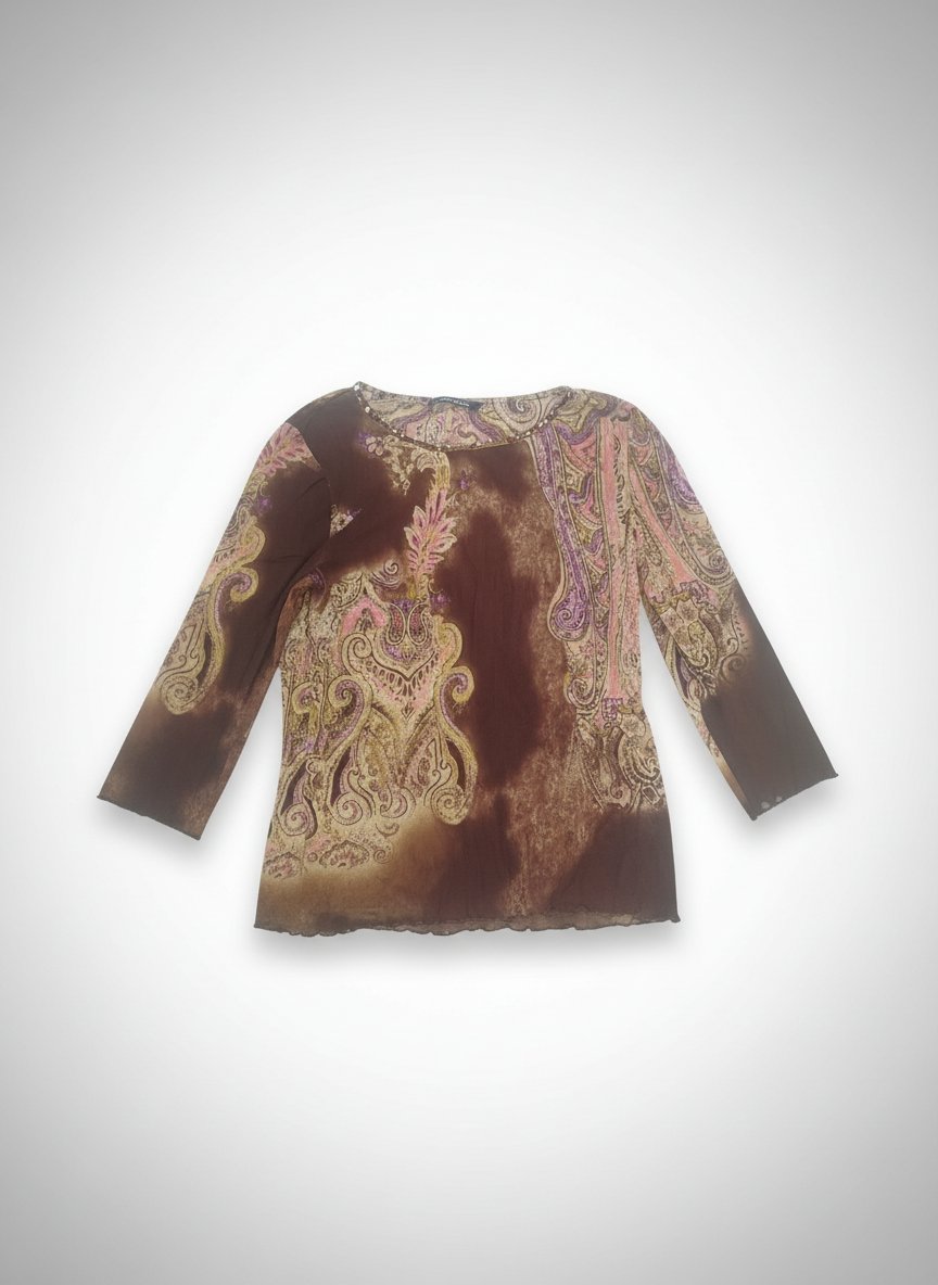 Luisa cerano sheer top vintage hippie