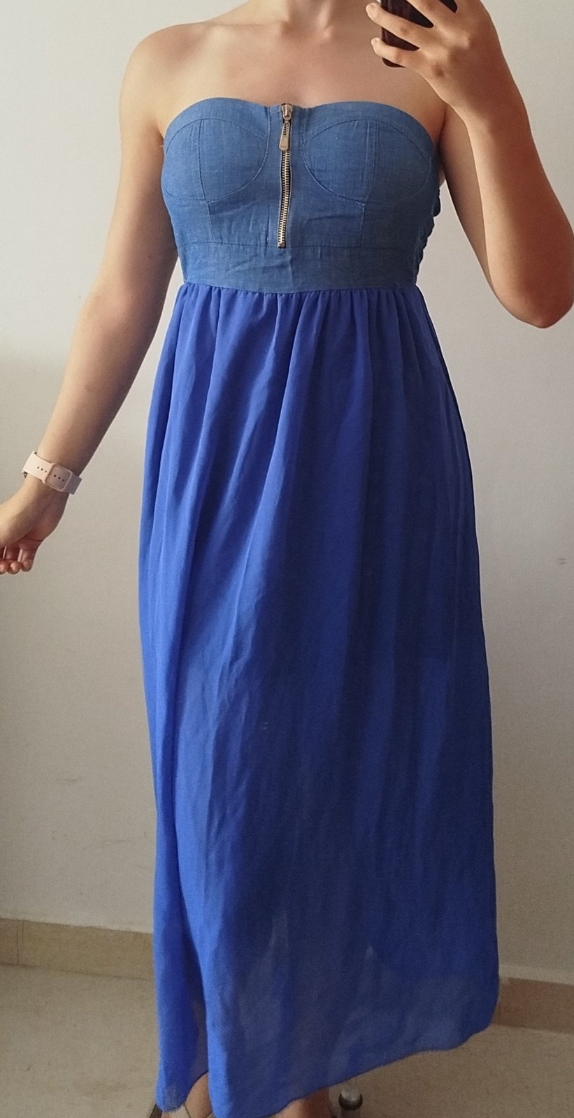 Blue and denim dress | robe bleue