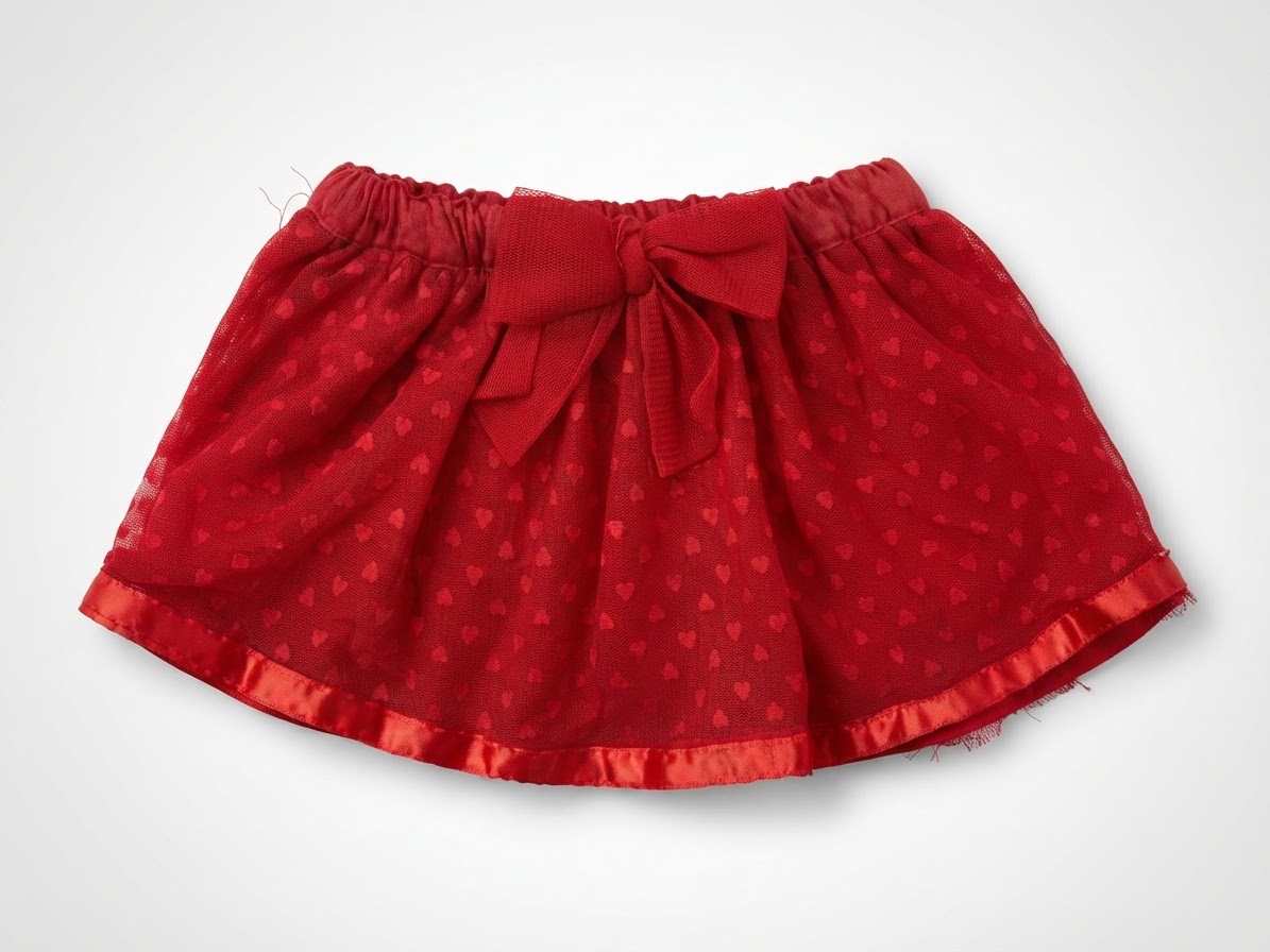 Jupe rouge taille 6-12 mois