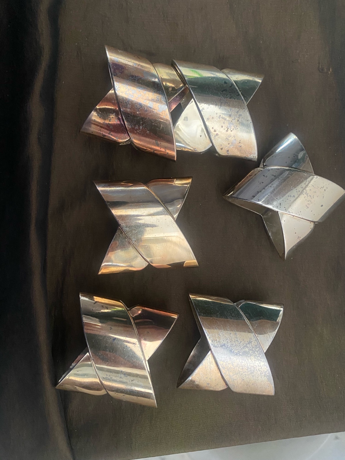 Annaux metal argente 