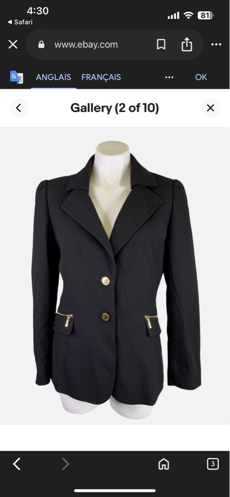 Blazer de la grande marque TAHARI artheur.s.levine
