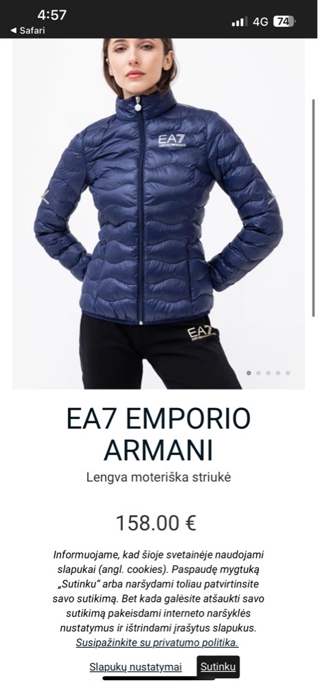 Doudoune Armani 