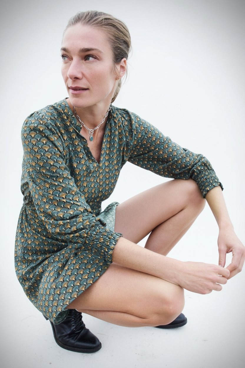 ✨️Robe Caroll 💚💙 Neuve Jamais Portée 💚💙