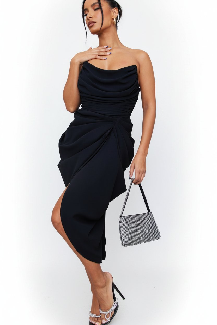✨️🖤Magnifique Robe de Soirée Noire 🖤✨️