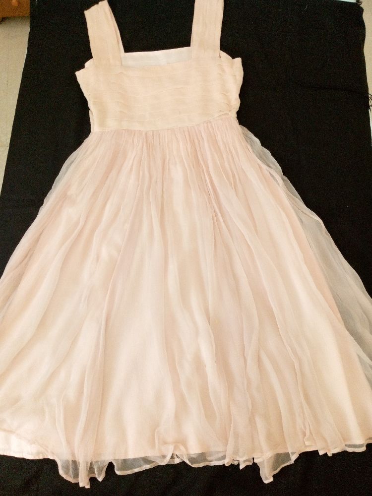 Robe rose poudré soirée 