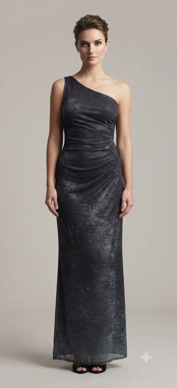 Robe soirée noire et gris 