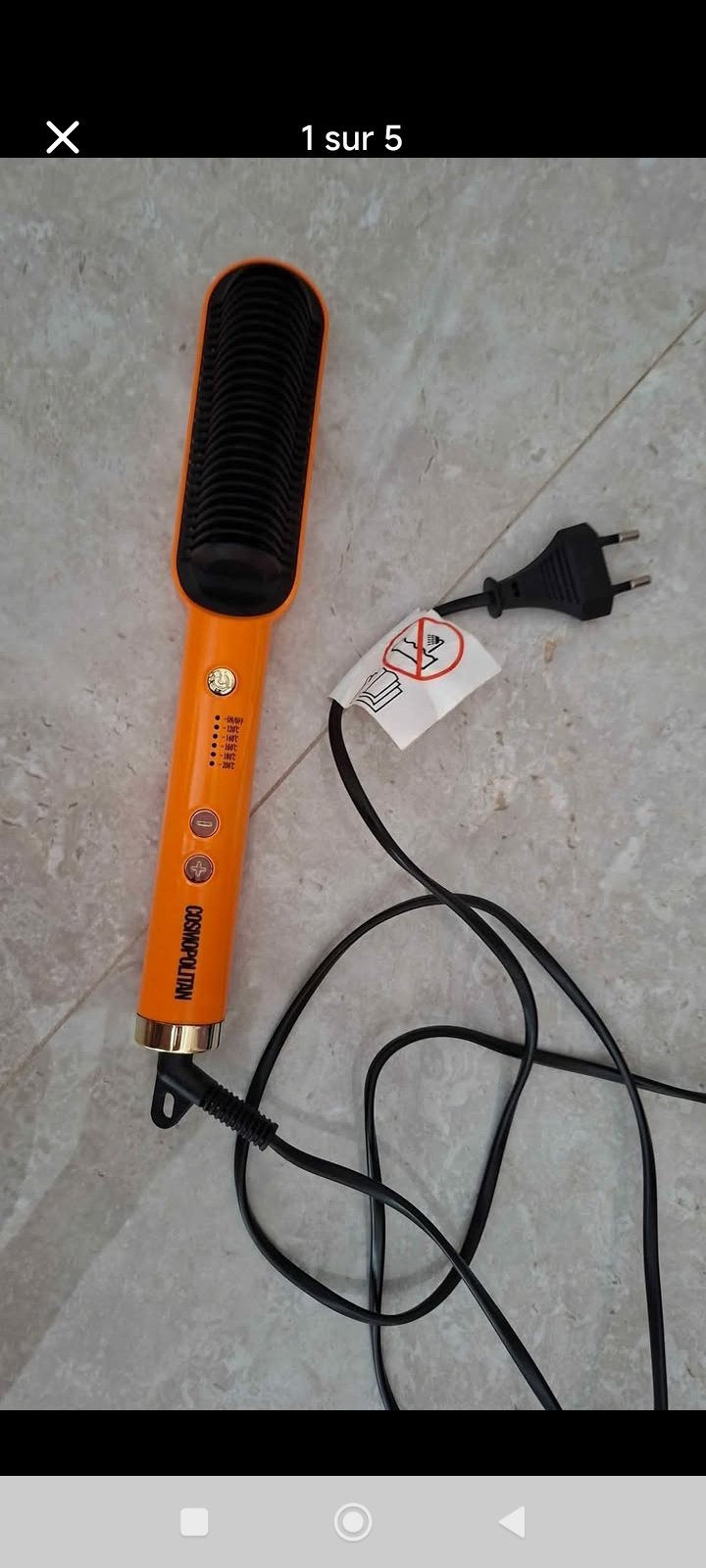 Brosse chauffante 