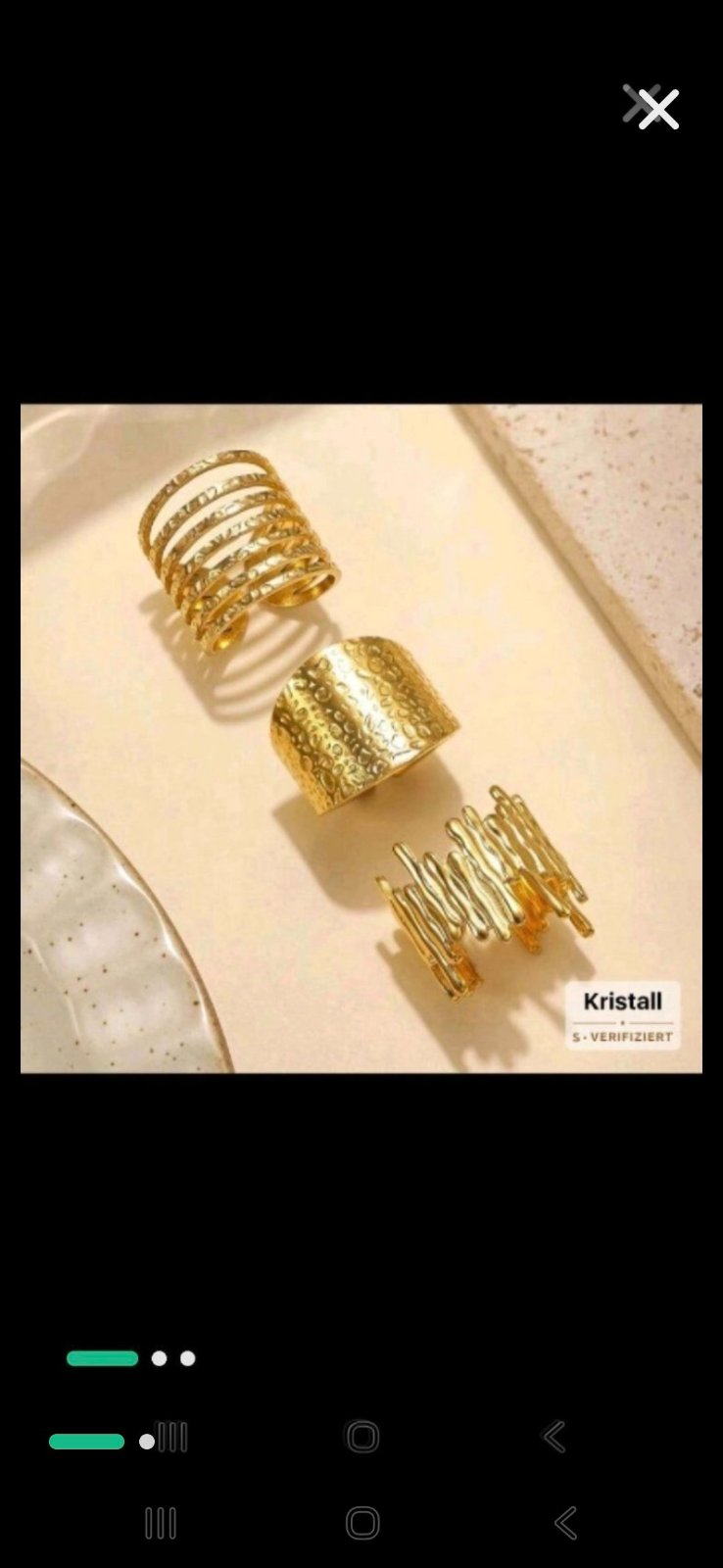 Bague en acier inoxydable 