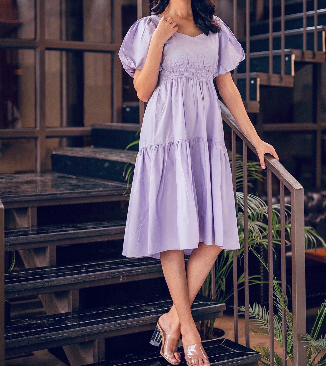Robe violet 
