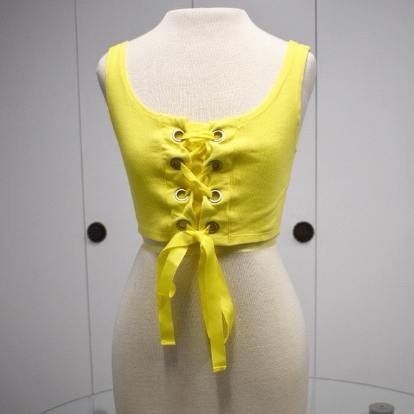 Top jaune 