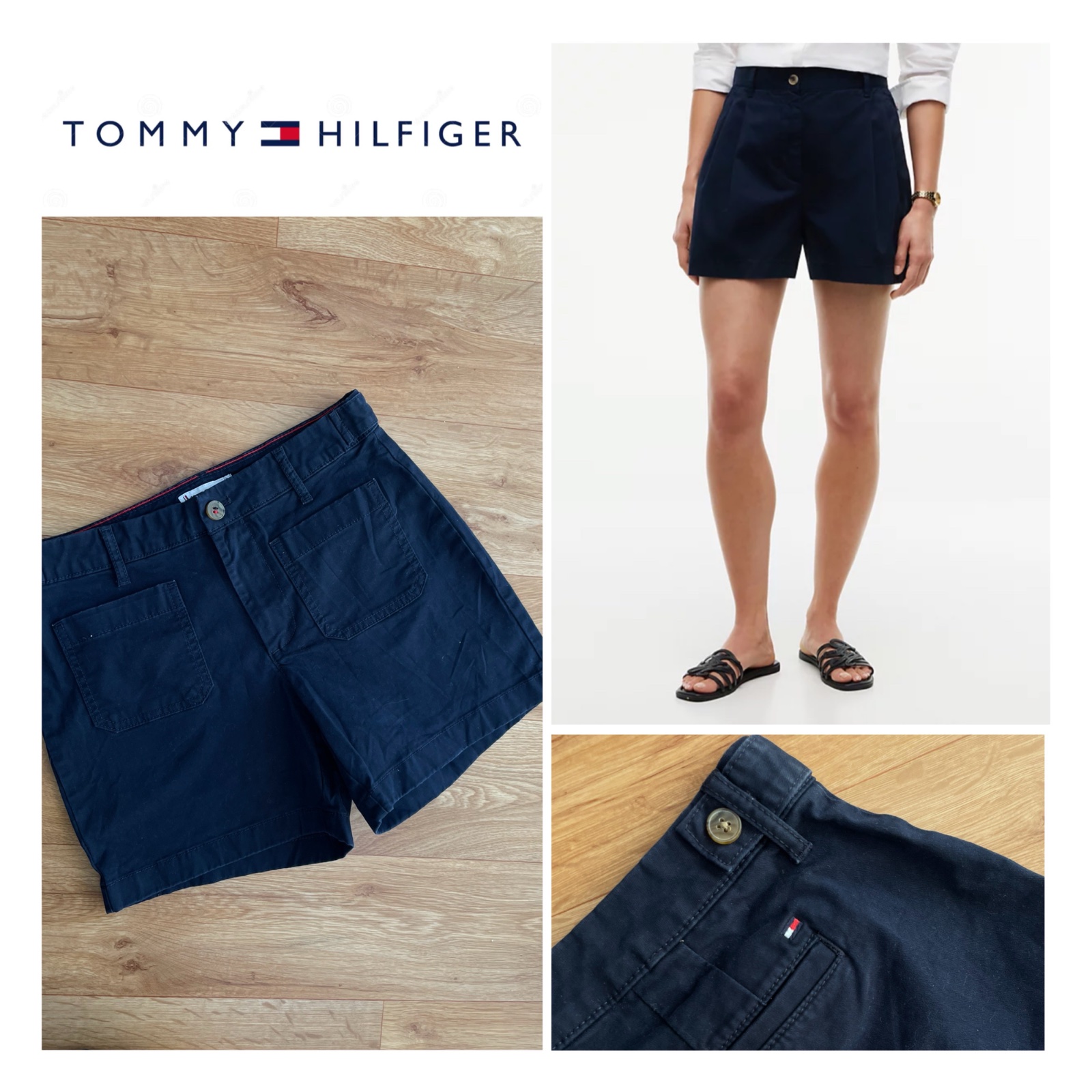 Short pour femme bleu marine chez la marque tommy hilfiger