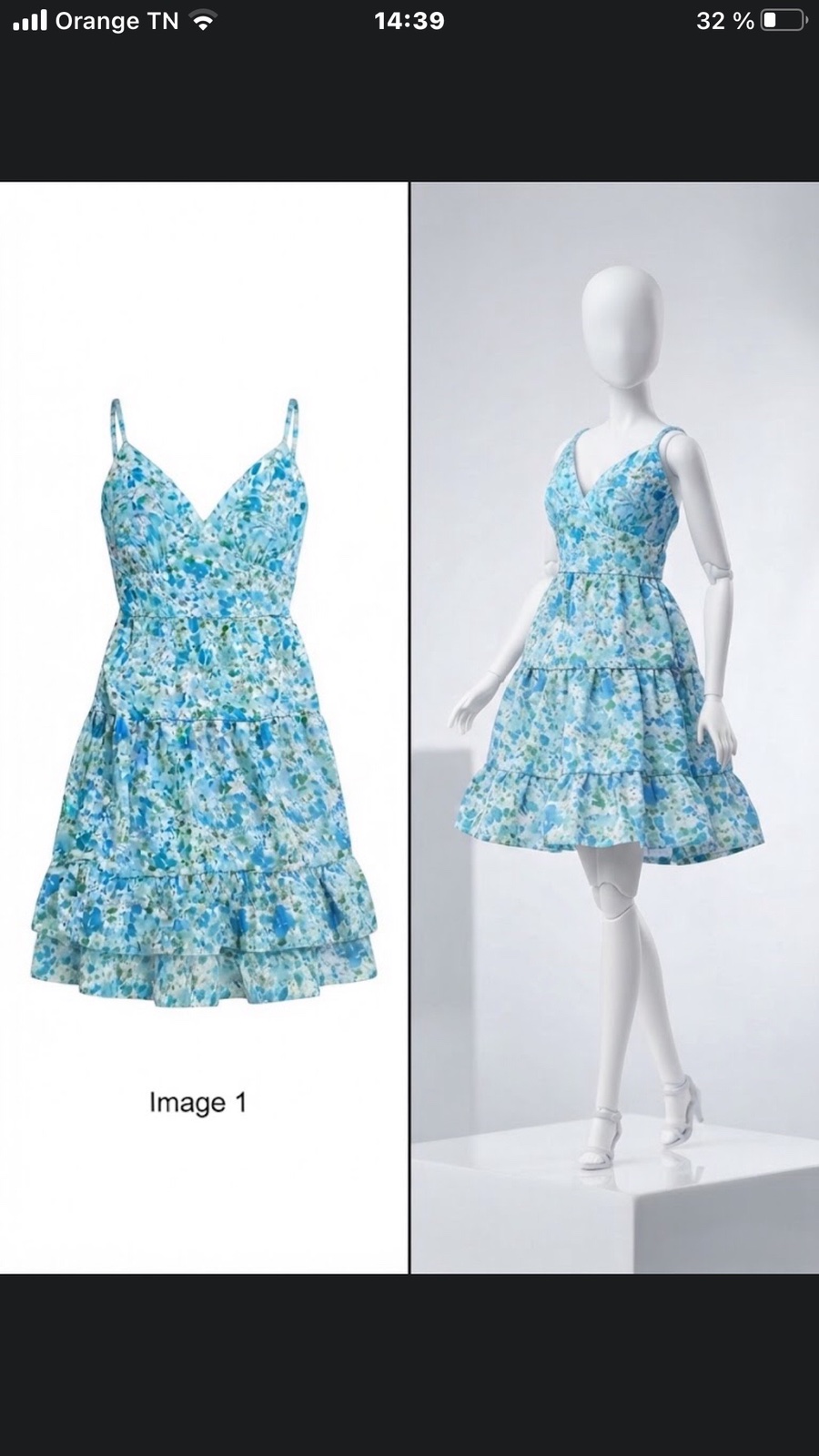 Robe bleue - taille M/38