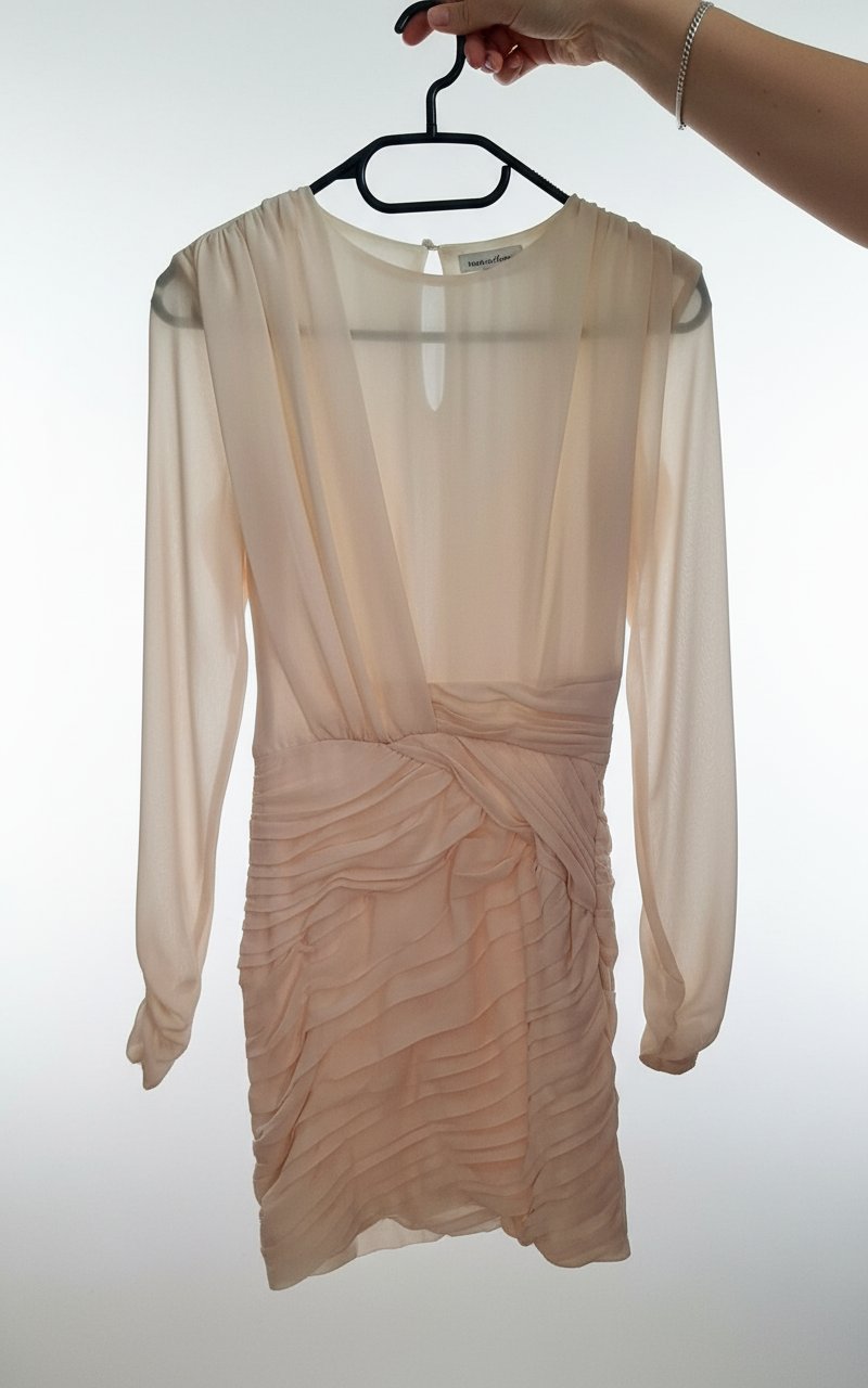 Robe Drapée beige Zara xs