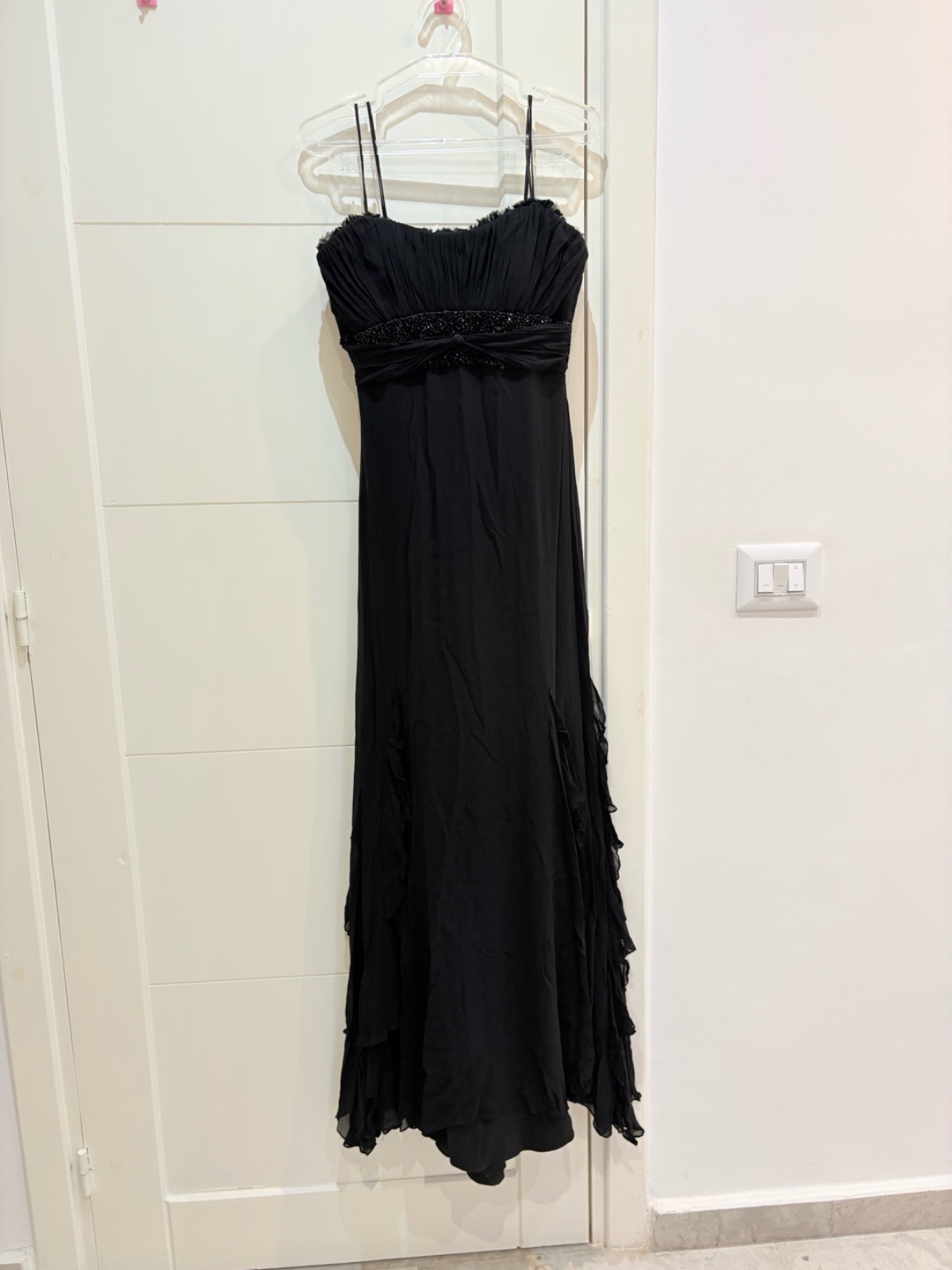 Robe soirée noire style sirène