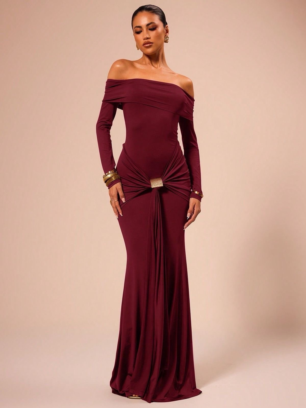Burgundy Dress