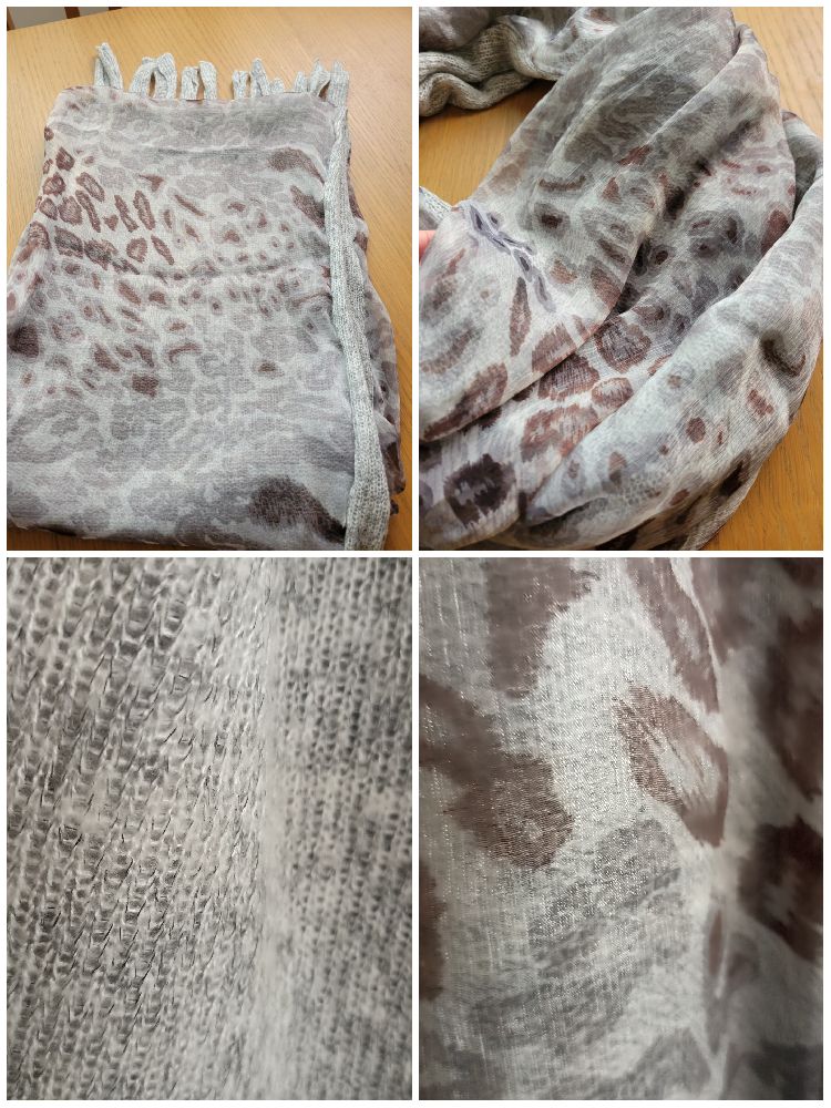 Magnifique écharpe en voile&maille 