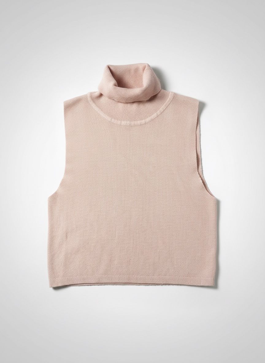 Pull sans manches beige taille S