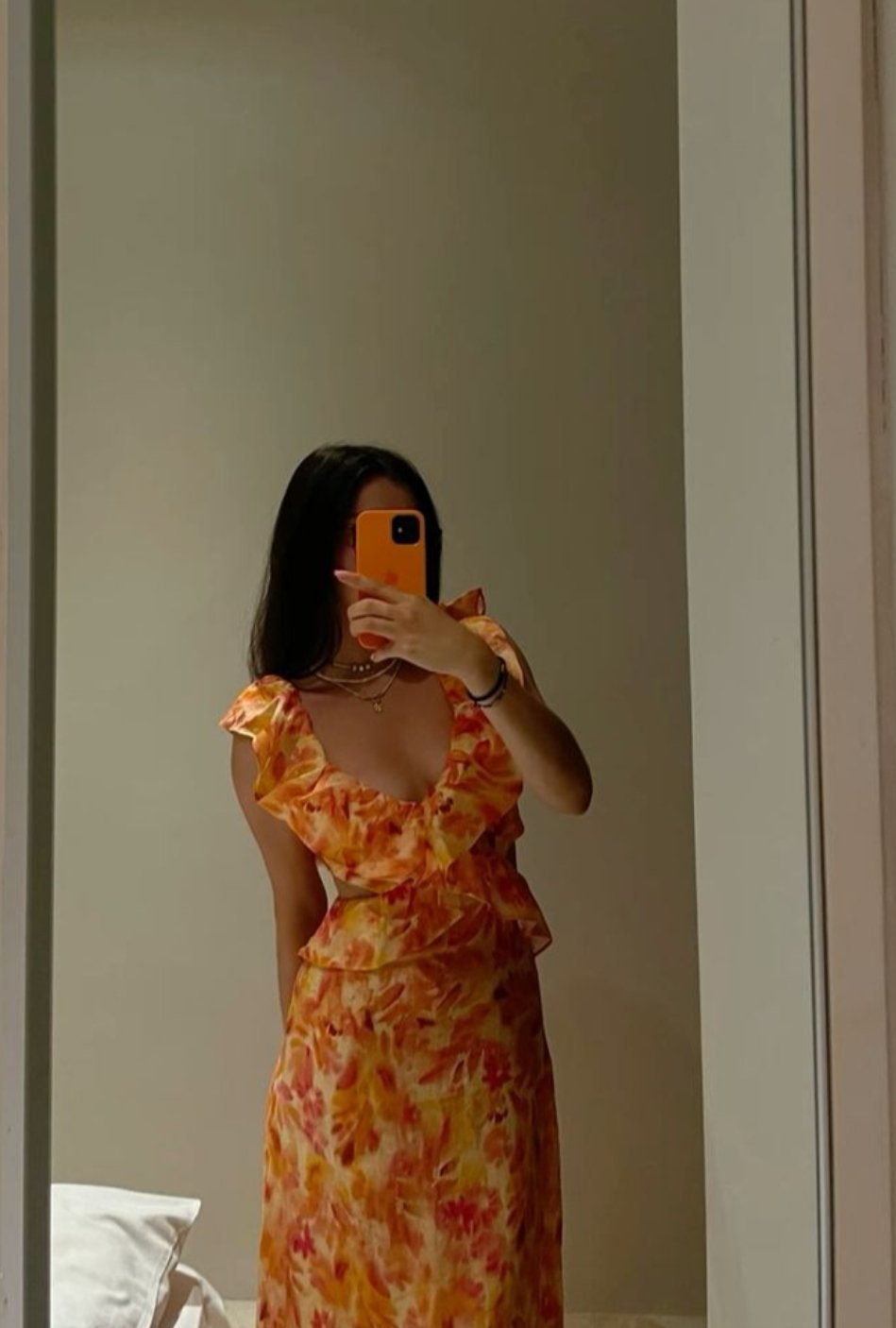Robe longue en lin zara