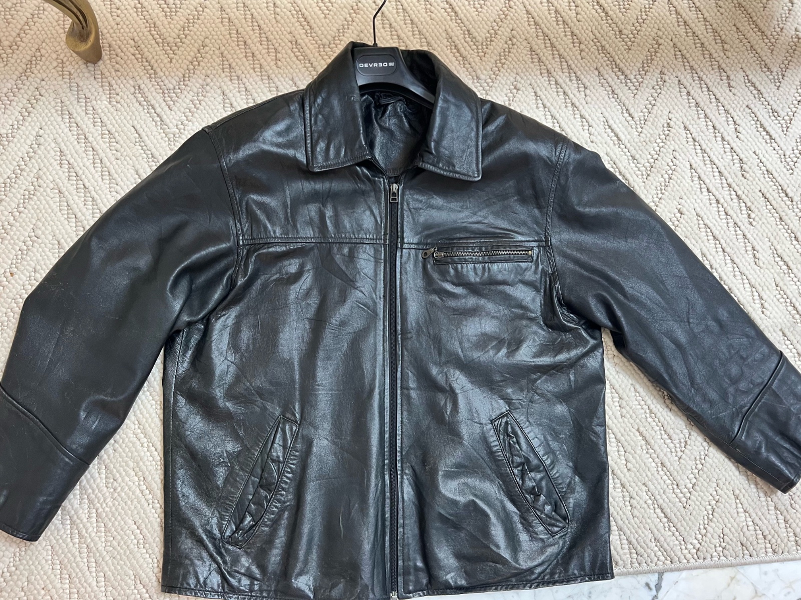 Veste cuire