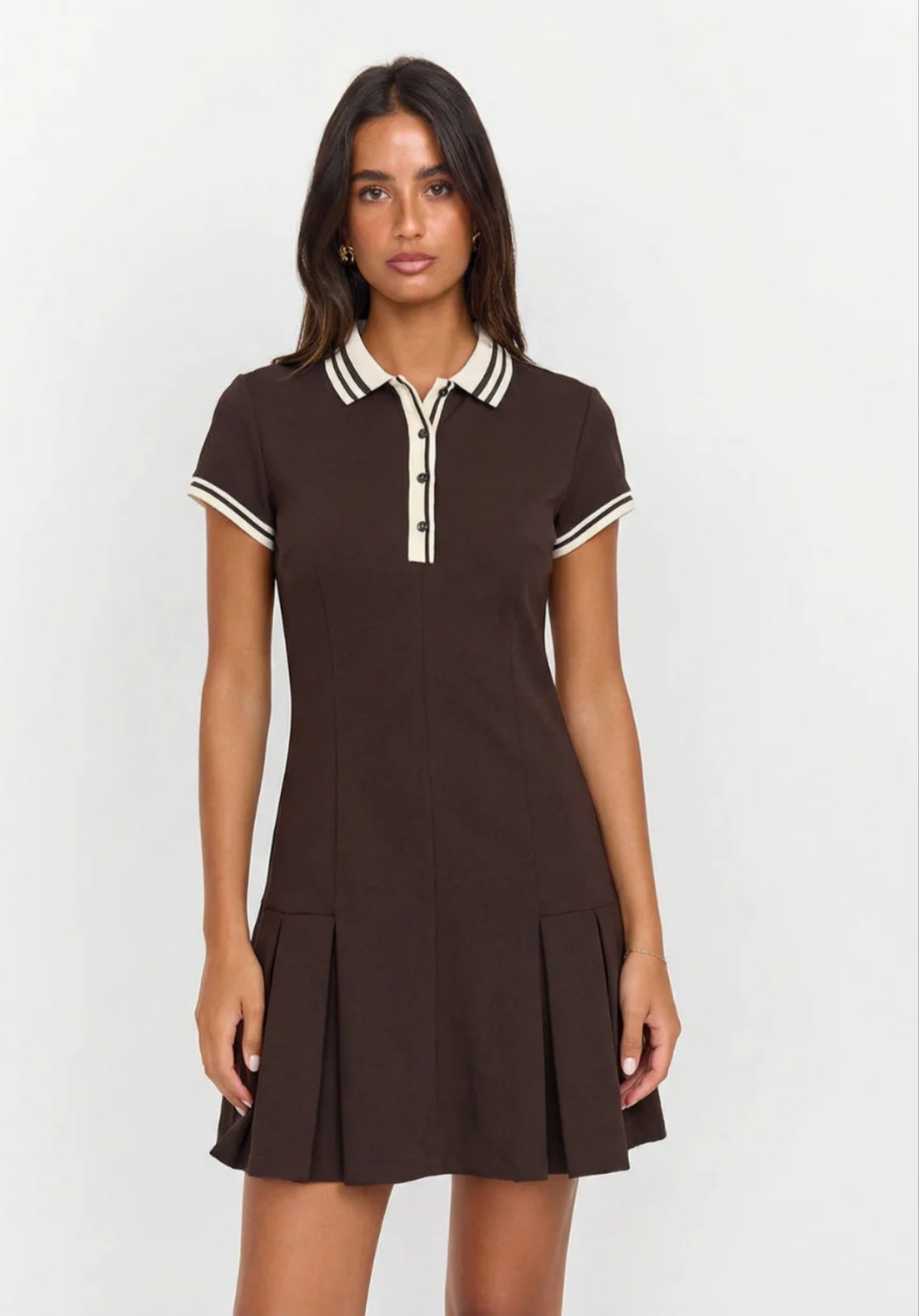 Robe marron chocolat profond 