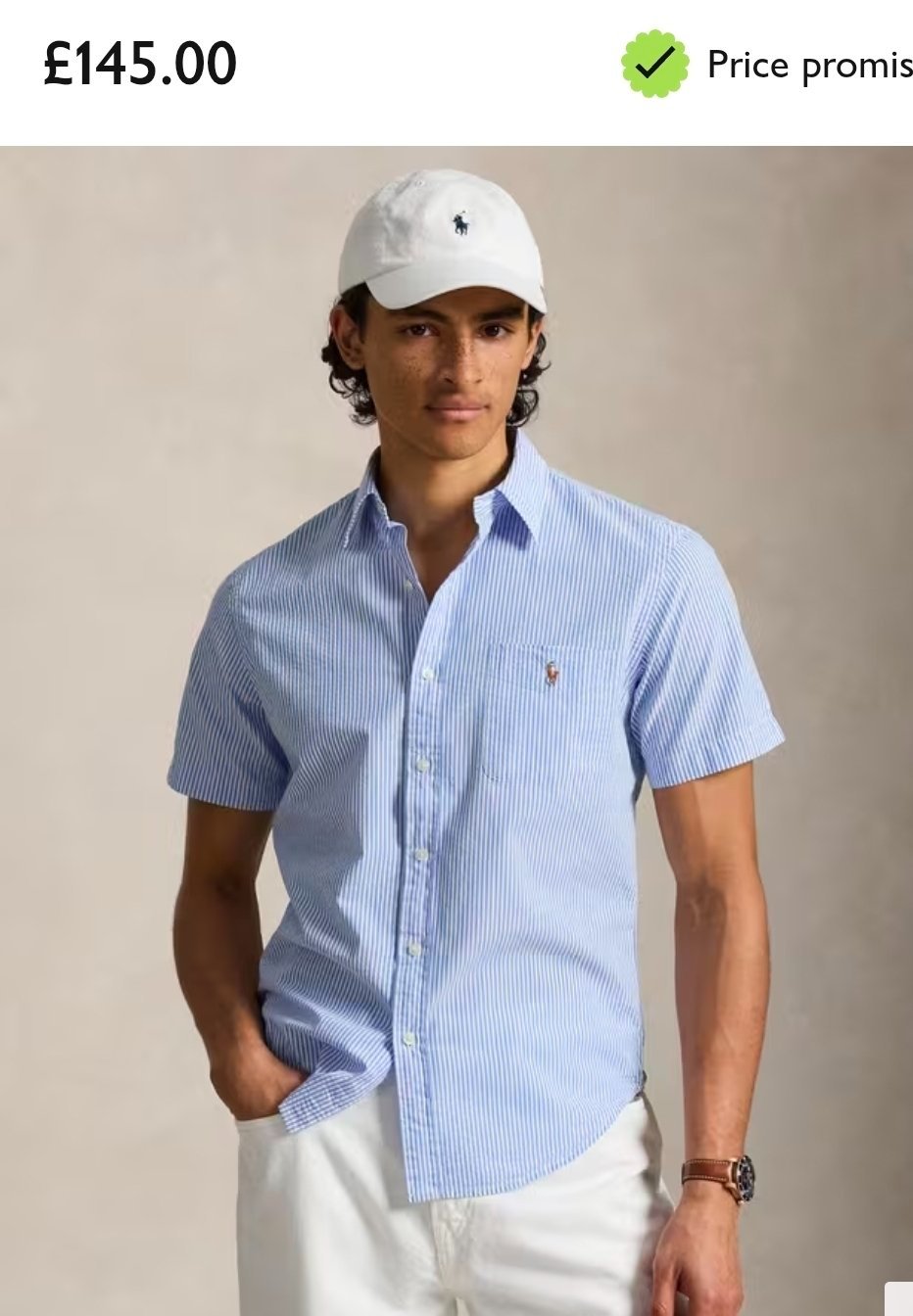 Chemise Ralph Lauren polo. Seersucker. Taille s/p 