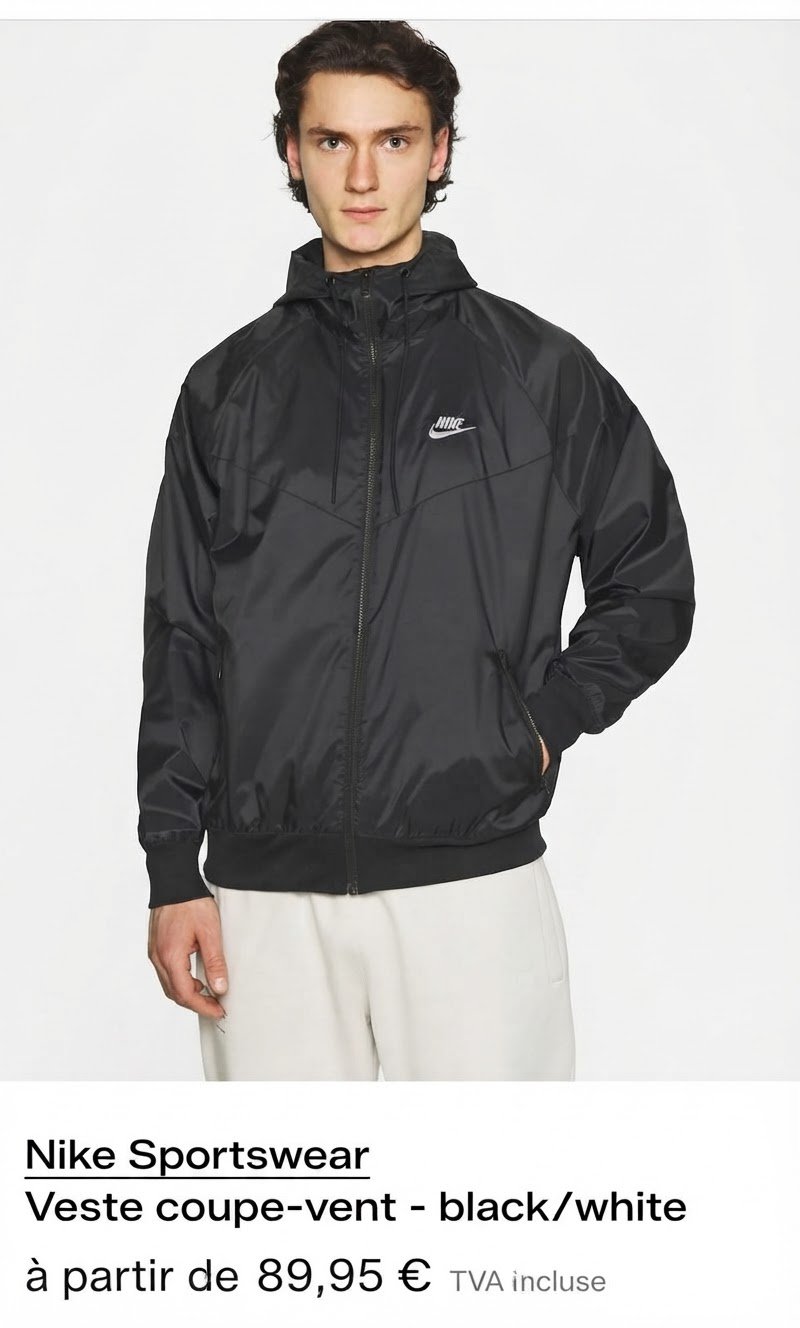 Veste coupe vent