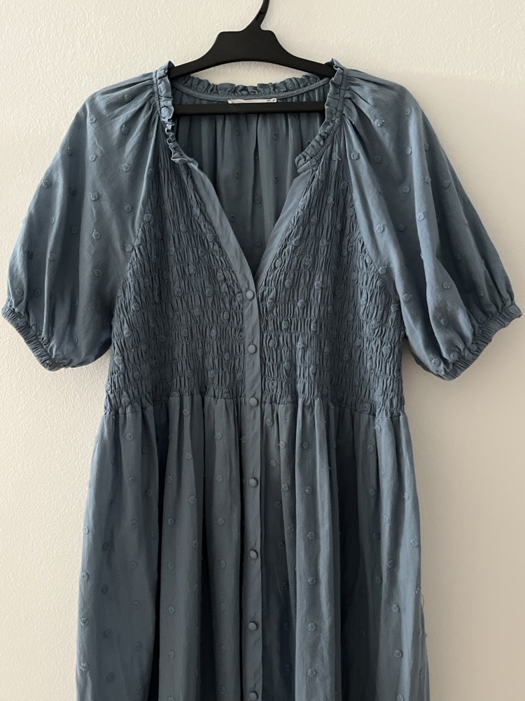 Robe longue bleue 