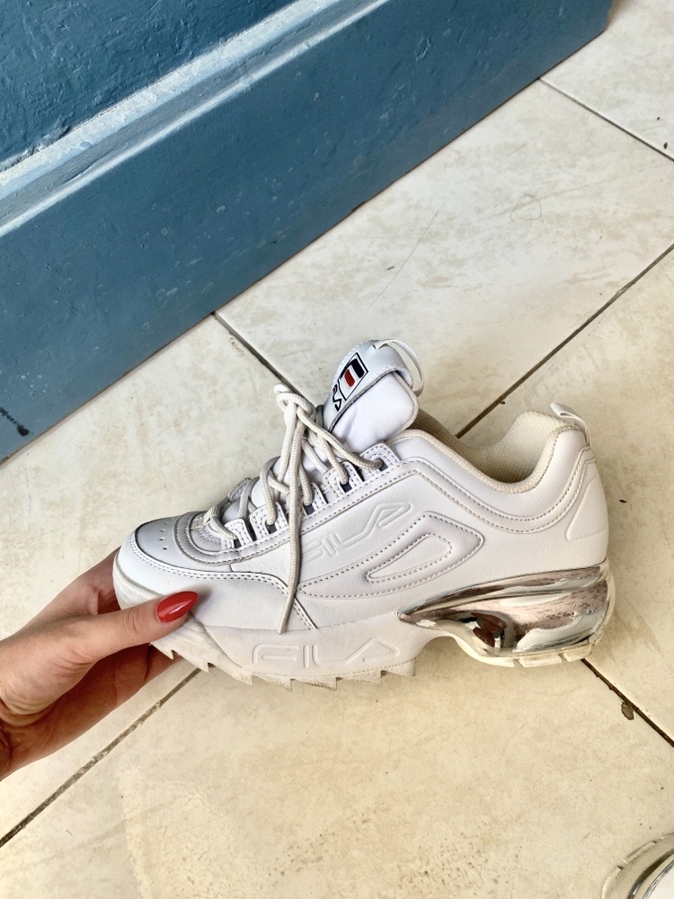 Espadrille fila blanc avec chrome authentique