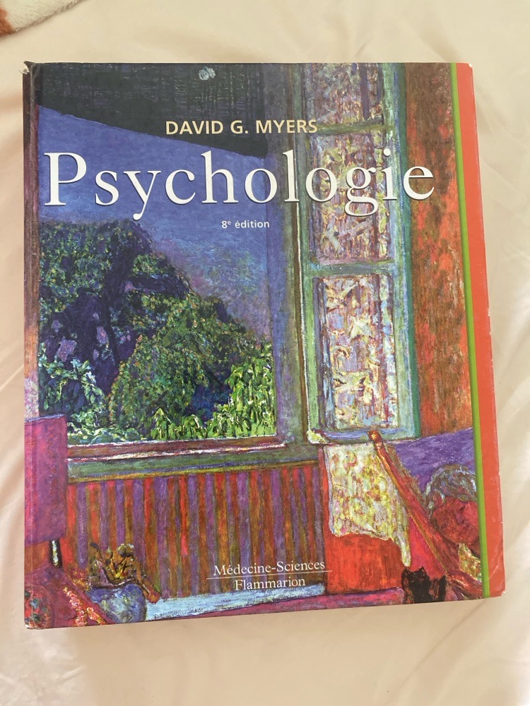 Livre psychologie David G.Myers