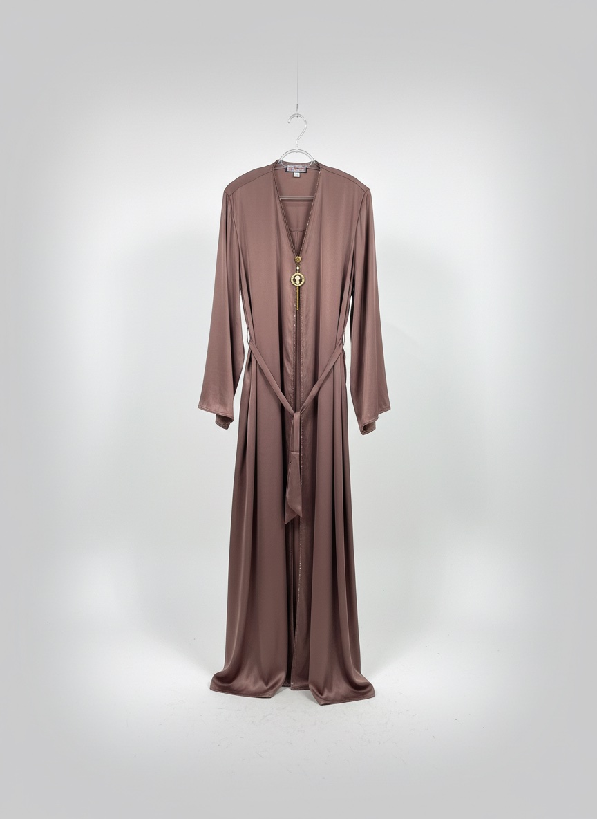 Abaya vieux rose 