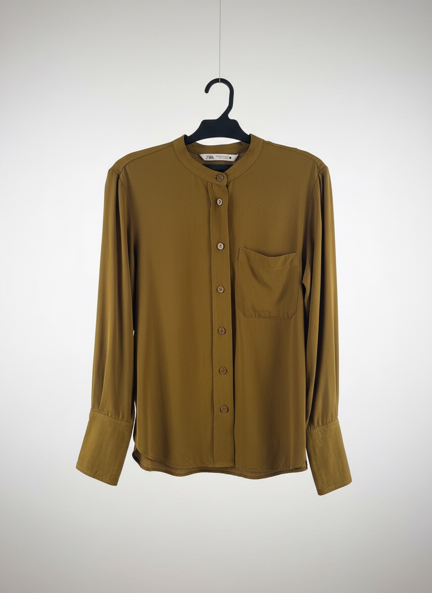 Chemise ZARA vert olive